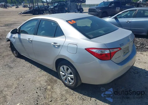 2016 Toyota Corolla Le z USA, uszkodzony, nr VIN 2T1BURHE3GC650961